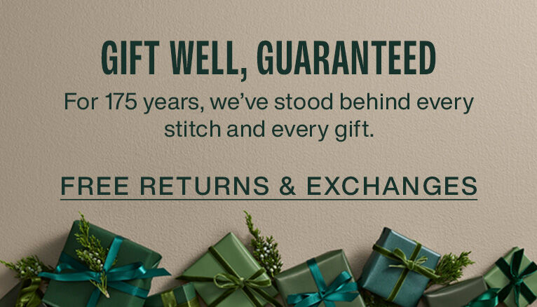 GIft Well, Gauranteed with Johnston & Murphy. We offer free returns and exchanges. 